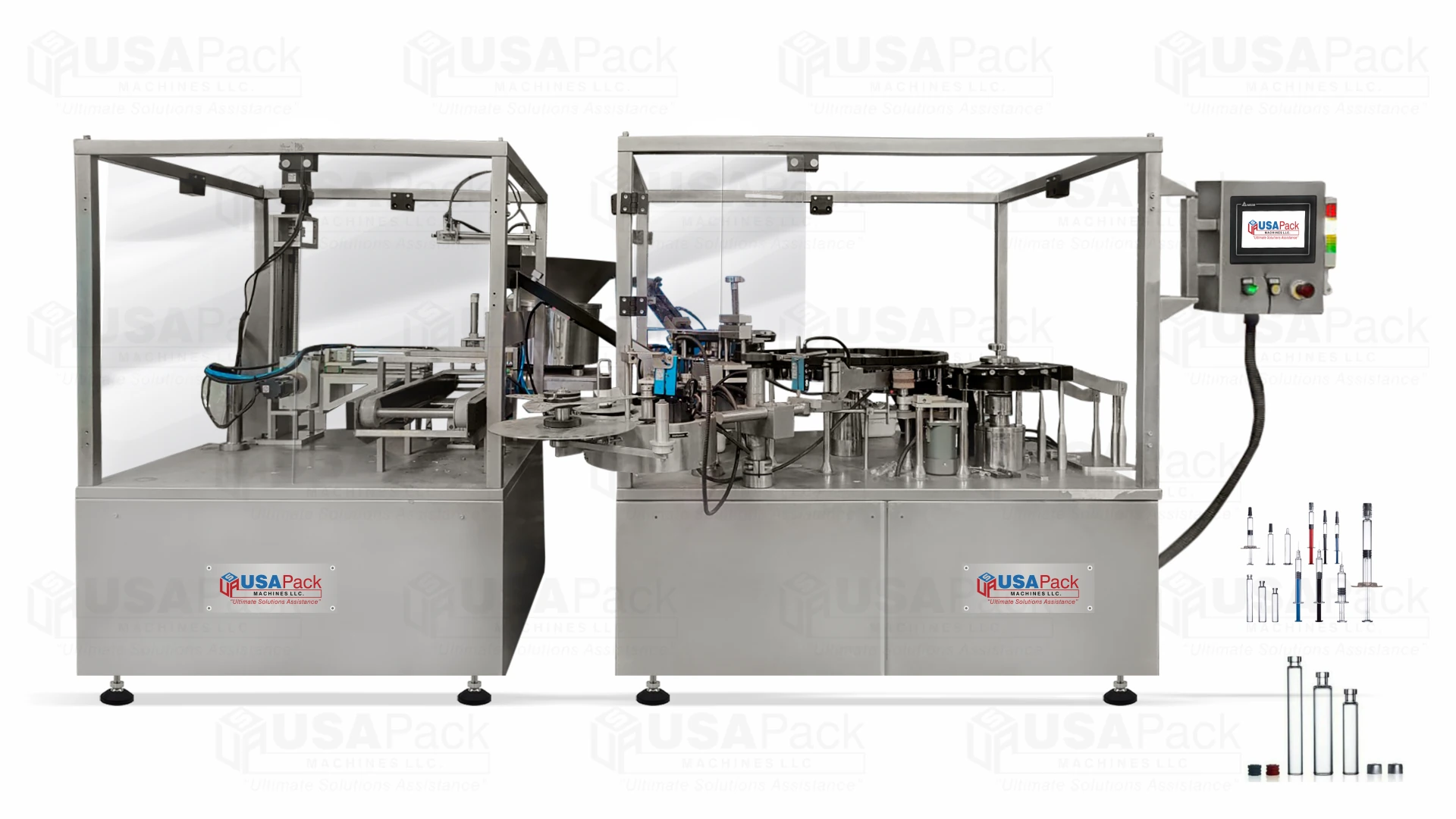 Automatic Pre-Filled Syringe Plunger Rod Insertion and Labelling Machine