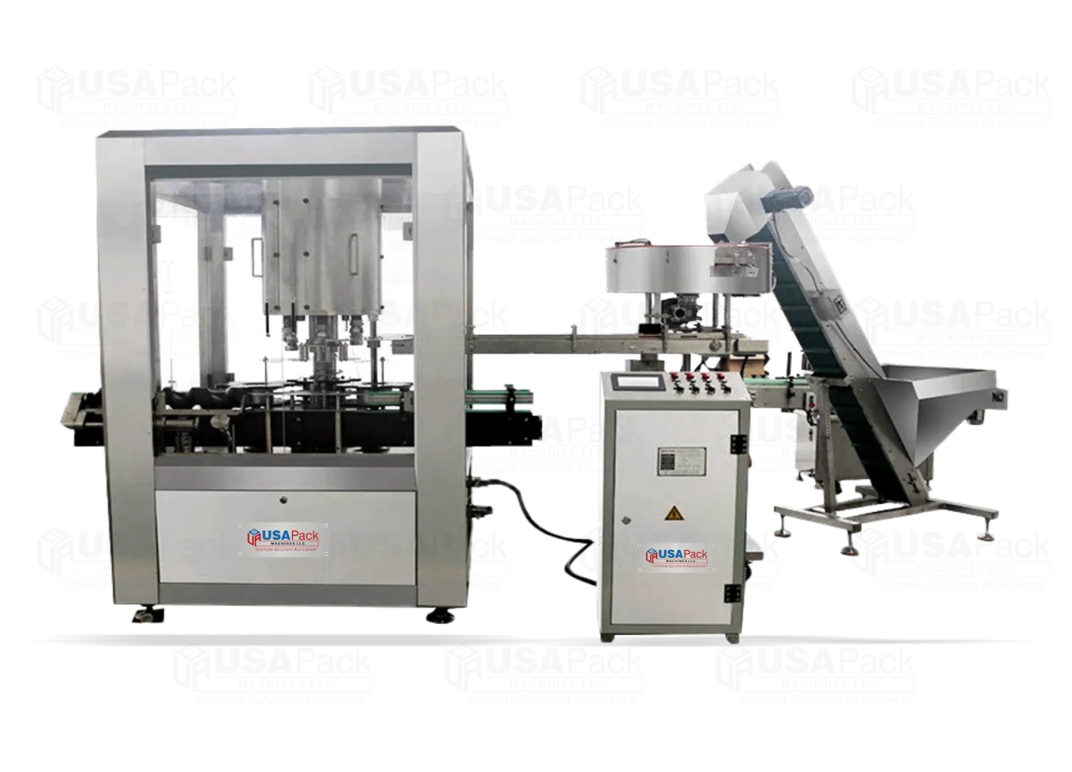 Automatic Rotary Screw Capping Machine for Bottles, Jars and Jerry Cans