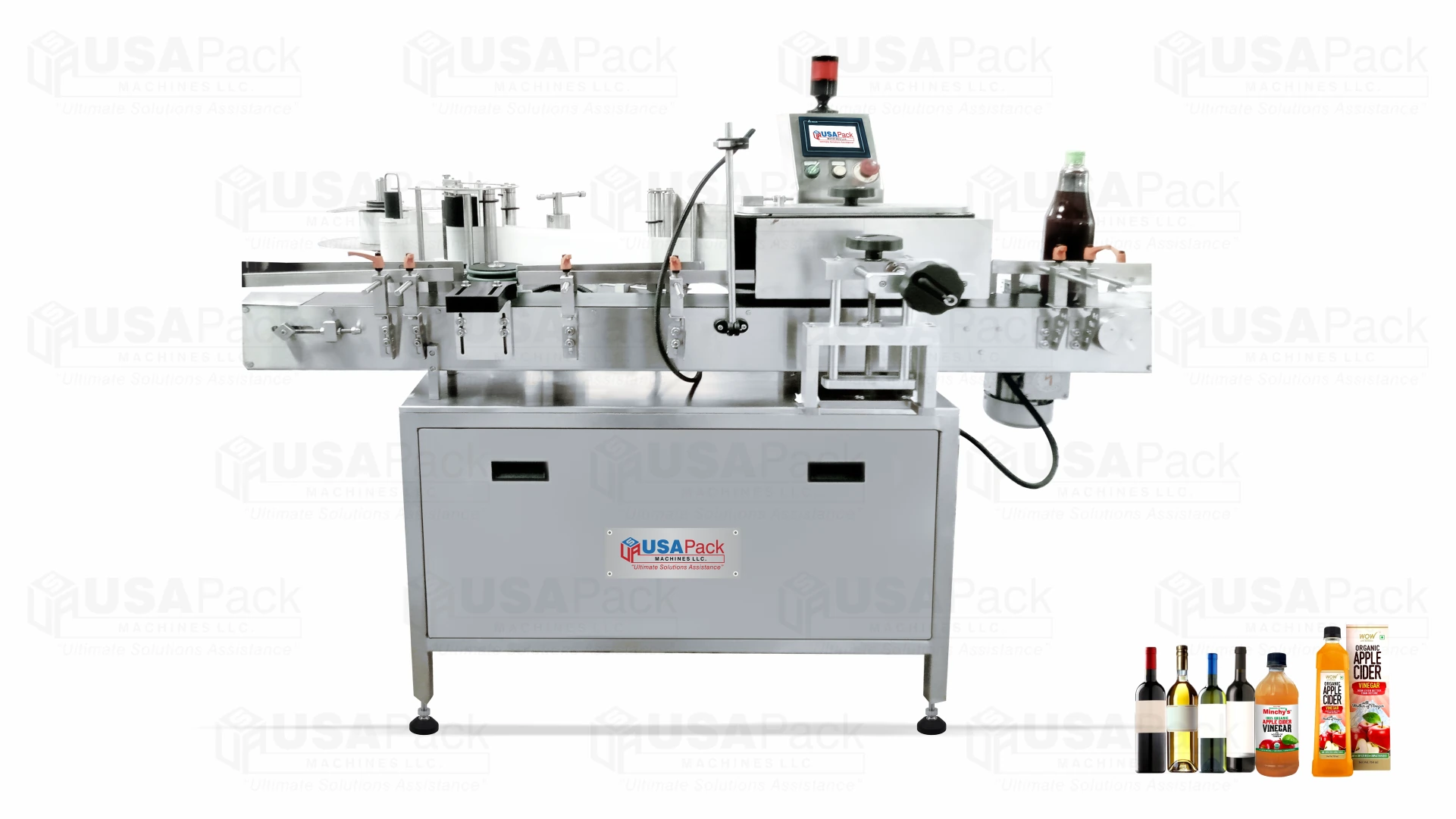 Automatic Sticker Labelling Machine for Round and Flat Bottles
