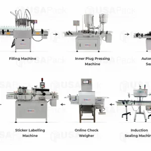 Complete Pesticides Liquid Packaging Line for Bottles and Jerry Cans