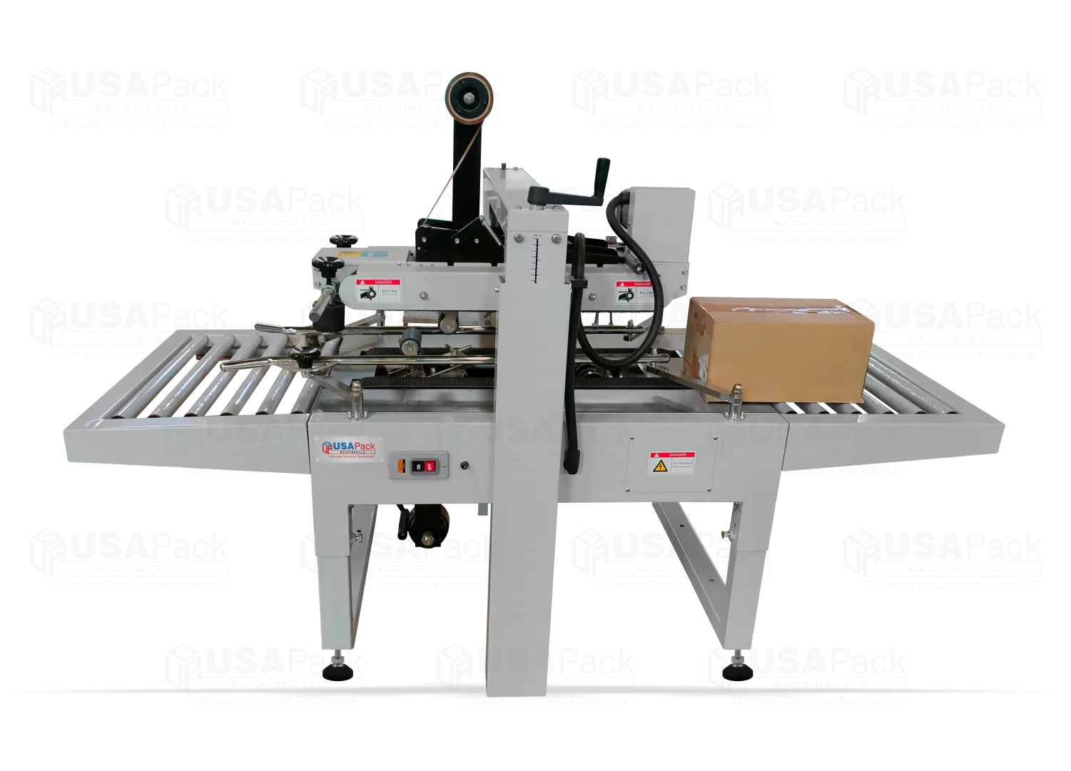 Top & Bottom Box Tape Sealing Machine for IV Bottles Packaging